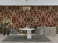 3D Damask Pattern Wallpaper Wall Mural Removable Self-adhesive Sticker1001