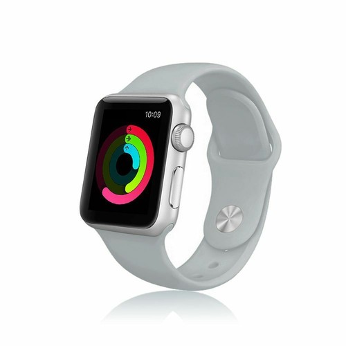 CINTURINO 38 MM APPLE WATCH MORBIDO SILICONE SPORTIVO RICAMBIO IWATCH  GRIGIO | eBay