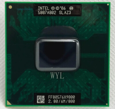 Intel Core 2 Extreme X9000 CPU Dual-Core 2.8GHz 6M 800MHz SLAZ3 Processor