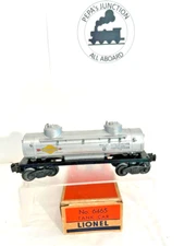 LIONEL 6465 #5 SUNOCO 2-DOME TANK TYPE-2 VAR-E BLT-1948  ORIG. BOX