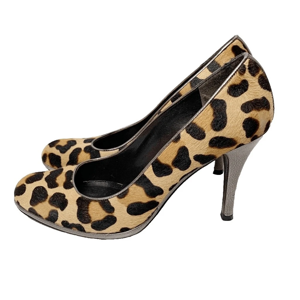 Stuart Weitzman女式动物印花高跟鞋