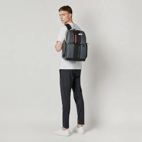 PIQUADRO 15.6" LAPTOP BACKPACK WITH USB, ANTI-THEFT, BAGMOTIC, CA4550UB00BM-N - Picture 11 of 11