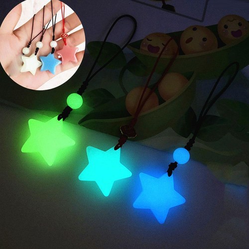 Star Glow-in-the-dark Phone Chain Small Star Mobile Accessory Deco Keychain D8G4 - Zdjęcie 12 z 22