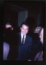 James Shigeta Candid 1960s Event smiling wearing suit Original 35mm Transparency