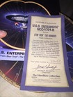 Star Trek The Voyagers Collectors Plate USS Enterprise NCC-1701-D Ship Hamilton — photo 10