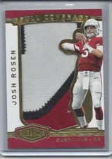 JOSH ROSEN 2018 PLATES & PATCHES FULL COVERAGE GOLD JUMBO PATCH RC #D 2/35