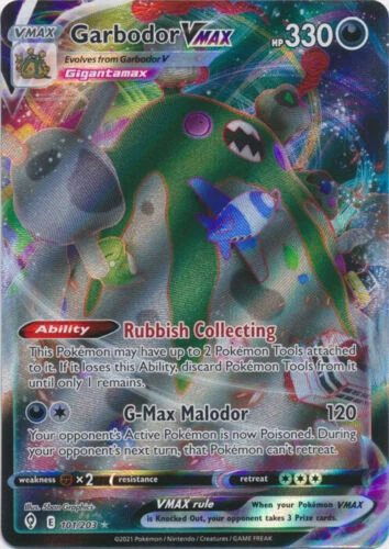 Garbodor VMAX - 101/203 Ultra Rare Evolving Skies NM Pokemon TCG