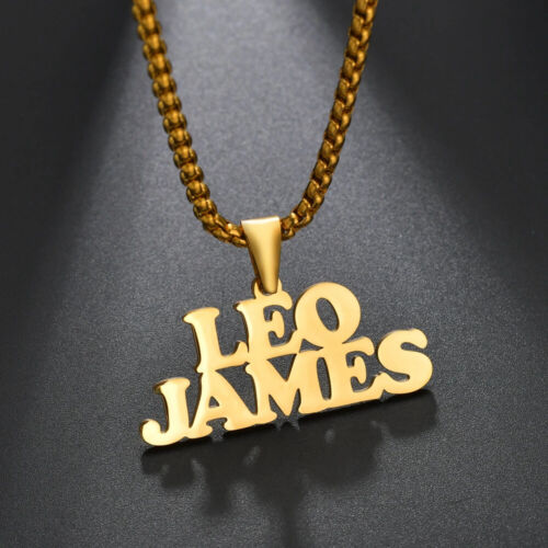 Stainless Steel Custom Name Necklace Big Pendant Customized Personalized Chains - Picture 18 of 18