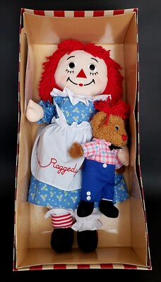 DAKIN 24'' Raggedy Ann & Raggedy Bear - 85th Birthday Anniversary Ed. NEW - NOS