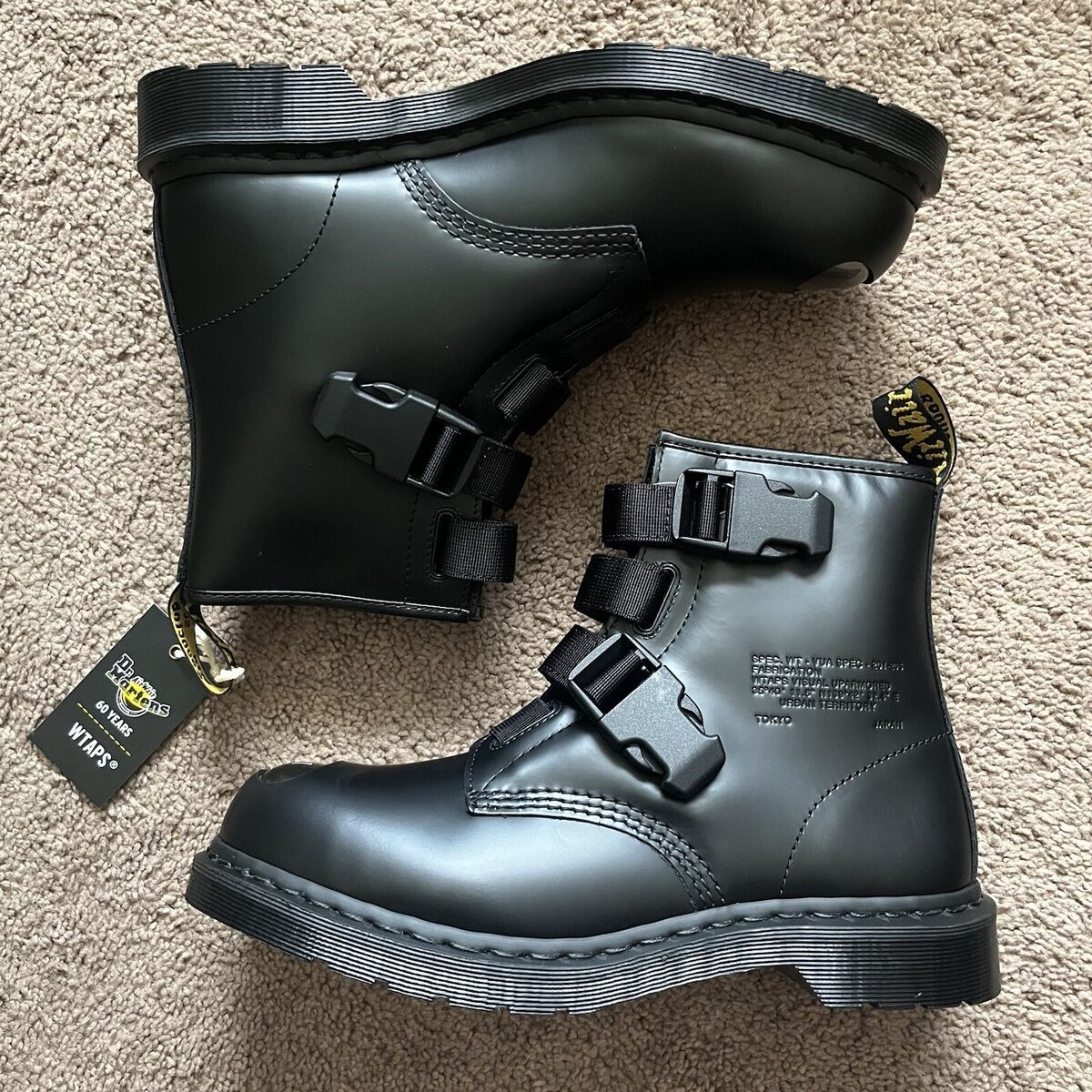 Dr. Martens 1460 x WTAPS 60th Anniversary Black Leather Dr. Martens 1460 x WTAPS 60th Anniversary Black Leather