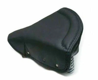 AEspares Siège Avant Solo Faux Cuir STEEL & LEATHER Pour Royal Enfield - Photo 1/4