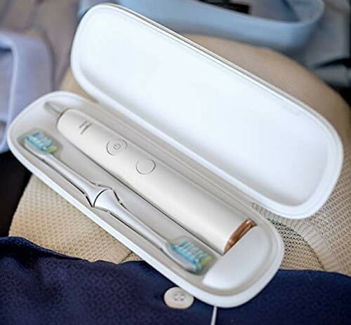 Spazzolino elettrico sonico Philips Sonicare DiamondClean 9000 HX9917/88, Bianco - Foto 5 di 7