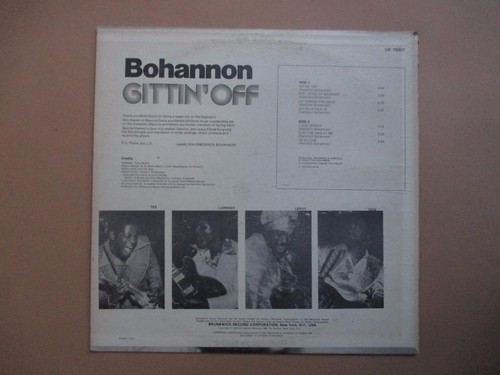 Bohannon, Gittin' Off, rare funk, US pressing - Picture 2 of 2