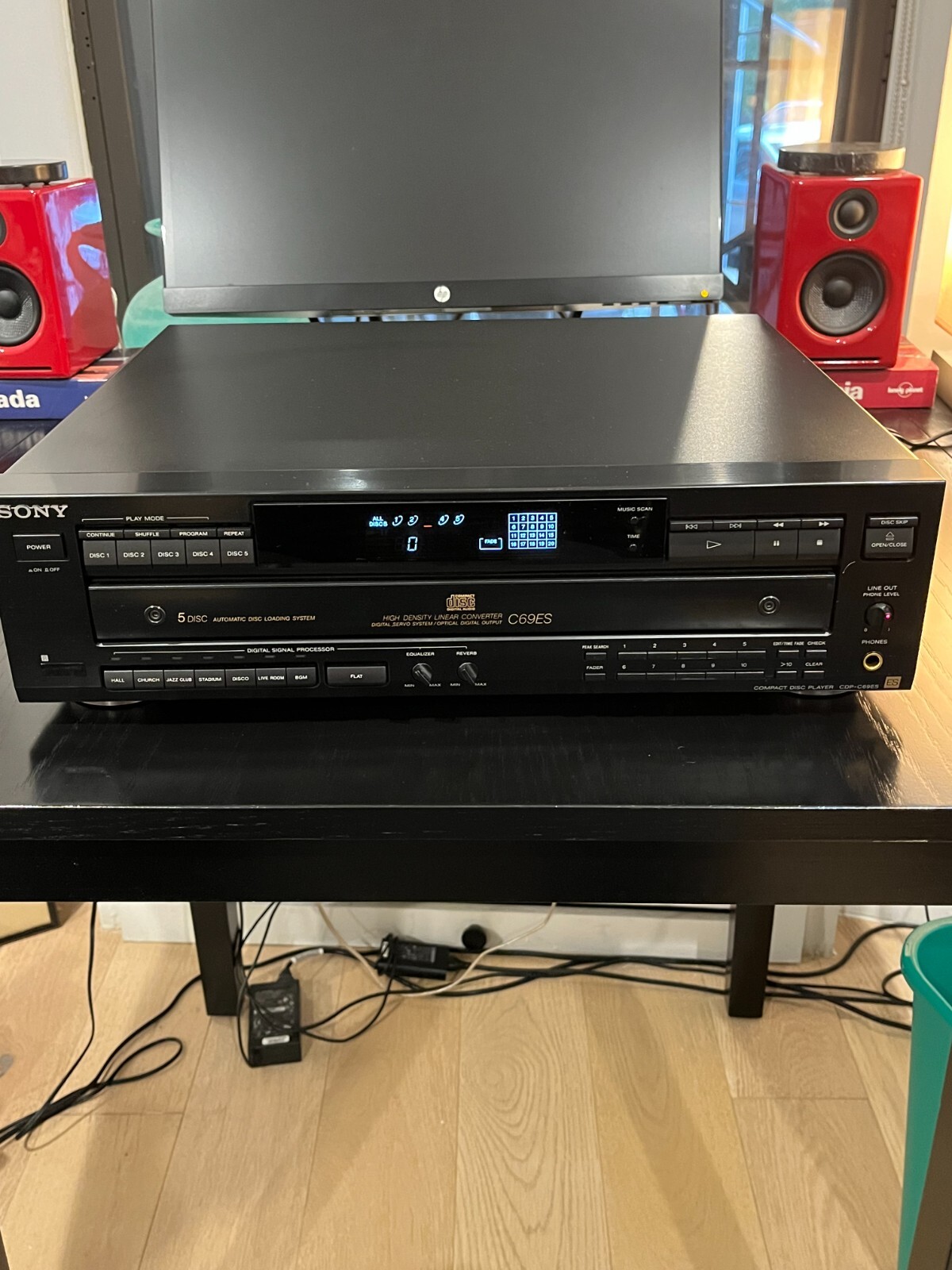 Sony CDPC69ES CD Player 5 Disc DSP Compact Disc C69ES EB3012 for sale