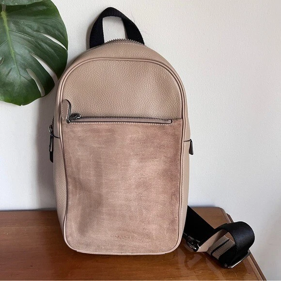 Coach Metropolitan Suede Leather One Strap Backpack eBay