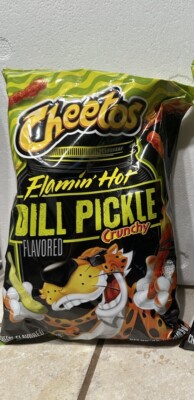 Cheetos Flamin' Hot Dill Pickle. New Flavor. 8.5 oz Bag. LARGE BAG