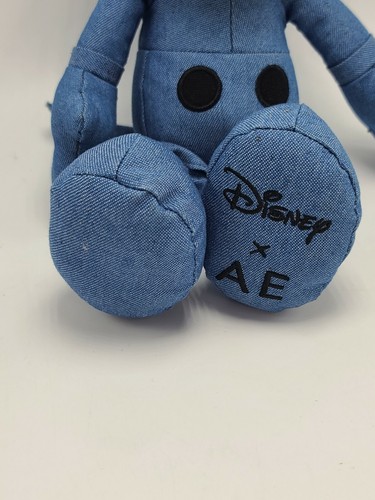 Disney Mickey Mouse American Eagle Blue Denim 12" Plush Toy Great Condition - Picture 2 of 7