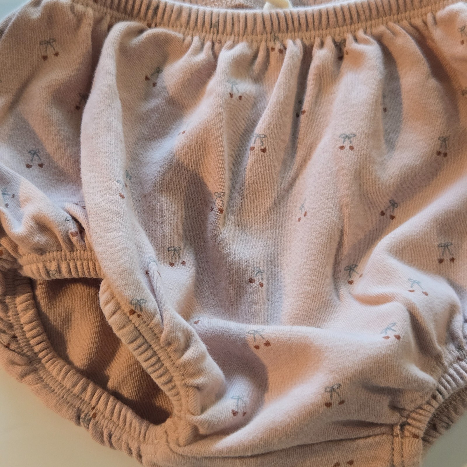 Quincy Mae Baby/Toddler Organic Cotton Bloomers with Cherry Print, 18-24 Months