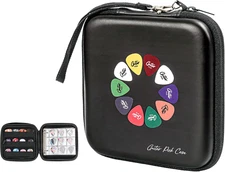 Guitar Pick Case, Pick Holder Stores 84 Pcs Guitar Picks Collection Pick Storage