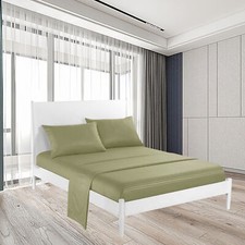 4 Piece Bed Sheet Set Hotel Luxury Ultra Soft Microfiber Deep Pocket Sheets Set