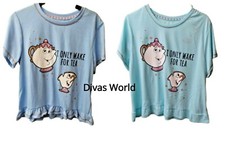 Primark Disney BEAUTY AND THE BEAST MRS POTTS CHIP CUP Ladies Girls Pyjama Top