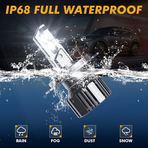 AUXBEAM Real 1:1 Size H4 9003 HB2 LED Headlight Bulbs 90W 20000LM Super Bright - Picture 11 of 12