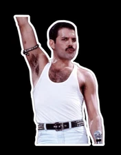 Queen Freddie Mercury Die Cut Sticker Decal
