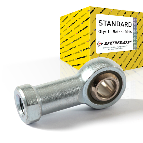 Roulement à Billes à Embase Femelle 6 Mm - Filetage Droit M6x1.00, Joint Rose, Doublure Nylon