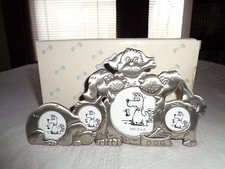 Dog Collage Pewter Frame