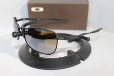 New Gen 1 Oakley Crosshair 2005 Matte Black/Titanium Iridium Polarized RARE!