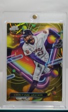 2023 Topps Cosmic Chrome - Cristian Javier #39 Gold Interstellar Refractor /50