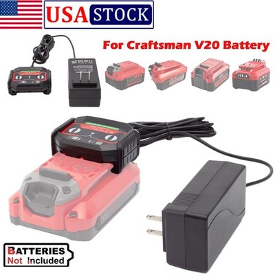 Battery Charger Replacement For Craftsman 20V MAX V20 Series Li-ion Battery US