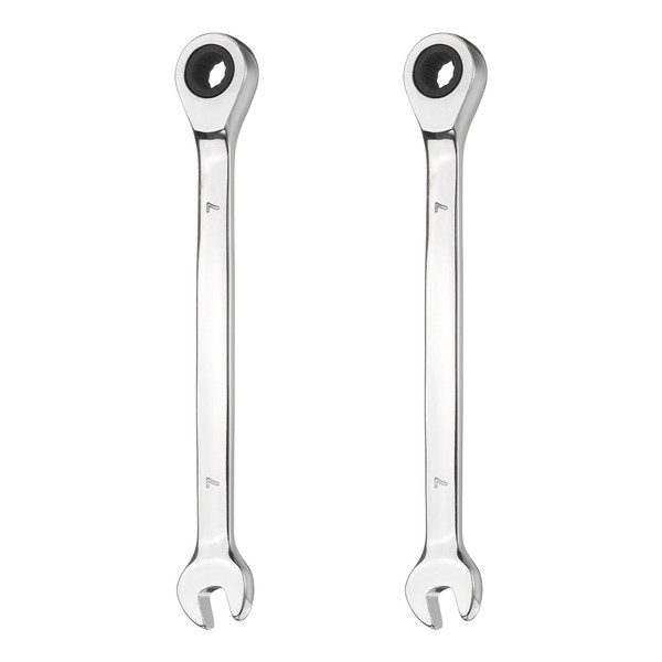 Ratsche KombinationsschlüSsel 2 StüCk, 7Mm, 12-Punkt, FüR CR-V, Stahl-image