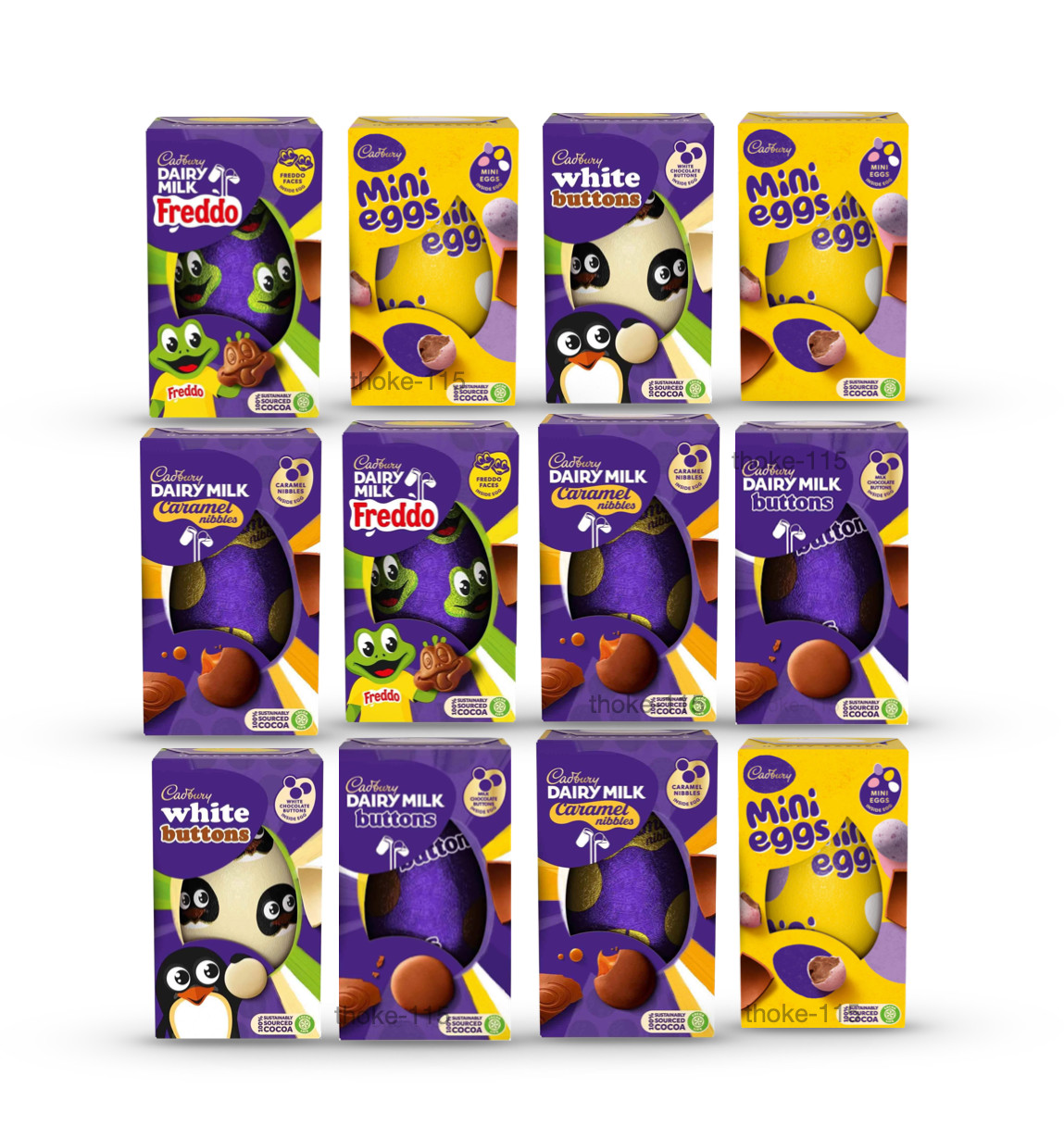 Easter Delivery! 12x Easter Eggs Bundle Random Selection