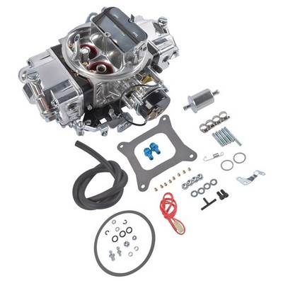 650CFM 4 Barrel Dual Pumper Carburetor Electric Choke Aluminum Gasoline BR-67212