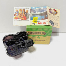Vintage 1950's Sawyer's View Master Stereoscope with Original Box Papers