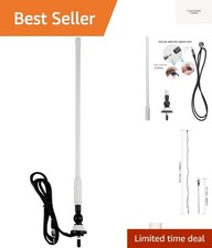 Waterproof Marine Antenna Rubber Duck Dipole Flexible Mast FM AM Antenna for ...