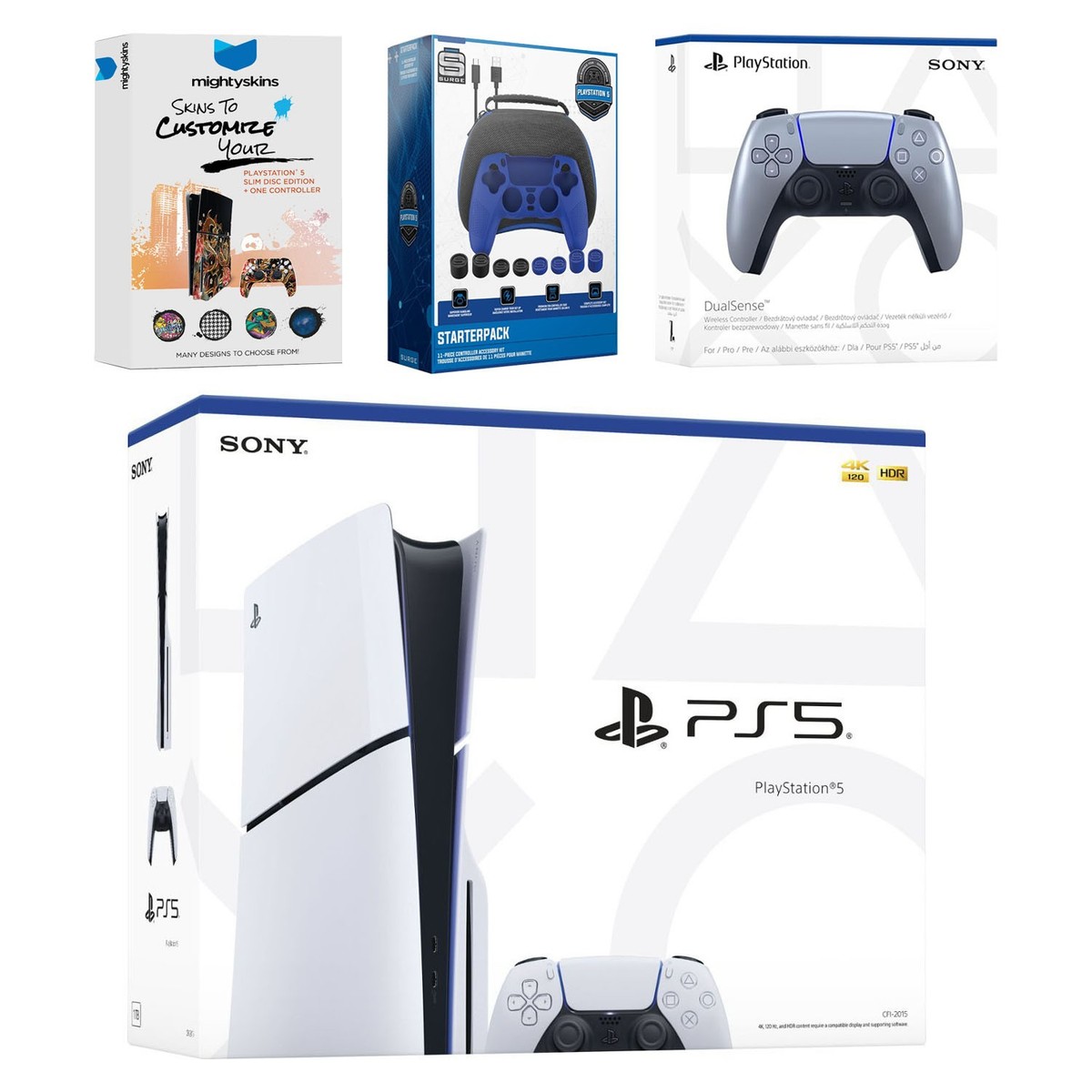 Sony PlayStation 5 Disc + Extra Controller + Accessory Kit 