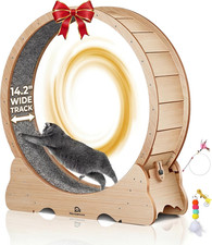 Cat Wheel, 48" XL Large Cat Treadmill for Indoor Pets, Cats Exercise Running Whe