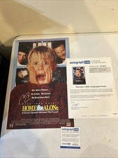 MACAULAY CULKIN SIGNED AUTOGRAPH 11x17 HOME ALONE MOVIE POSTER ACOA FULL LETTER 
