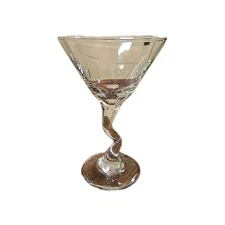 Vintage Libby ZStem Martini Glass Retro Glassware Kitchen Art Deco Cottagecore 