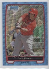 2012 Bowman Chrome Prospects Blue Wave Refractor Mike O'Neill #BCP131 2x9