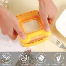 ›2PCS Red And Yellow Square Cutter Stainless Steels Cutters