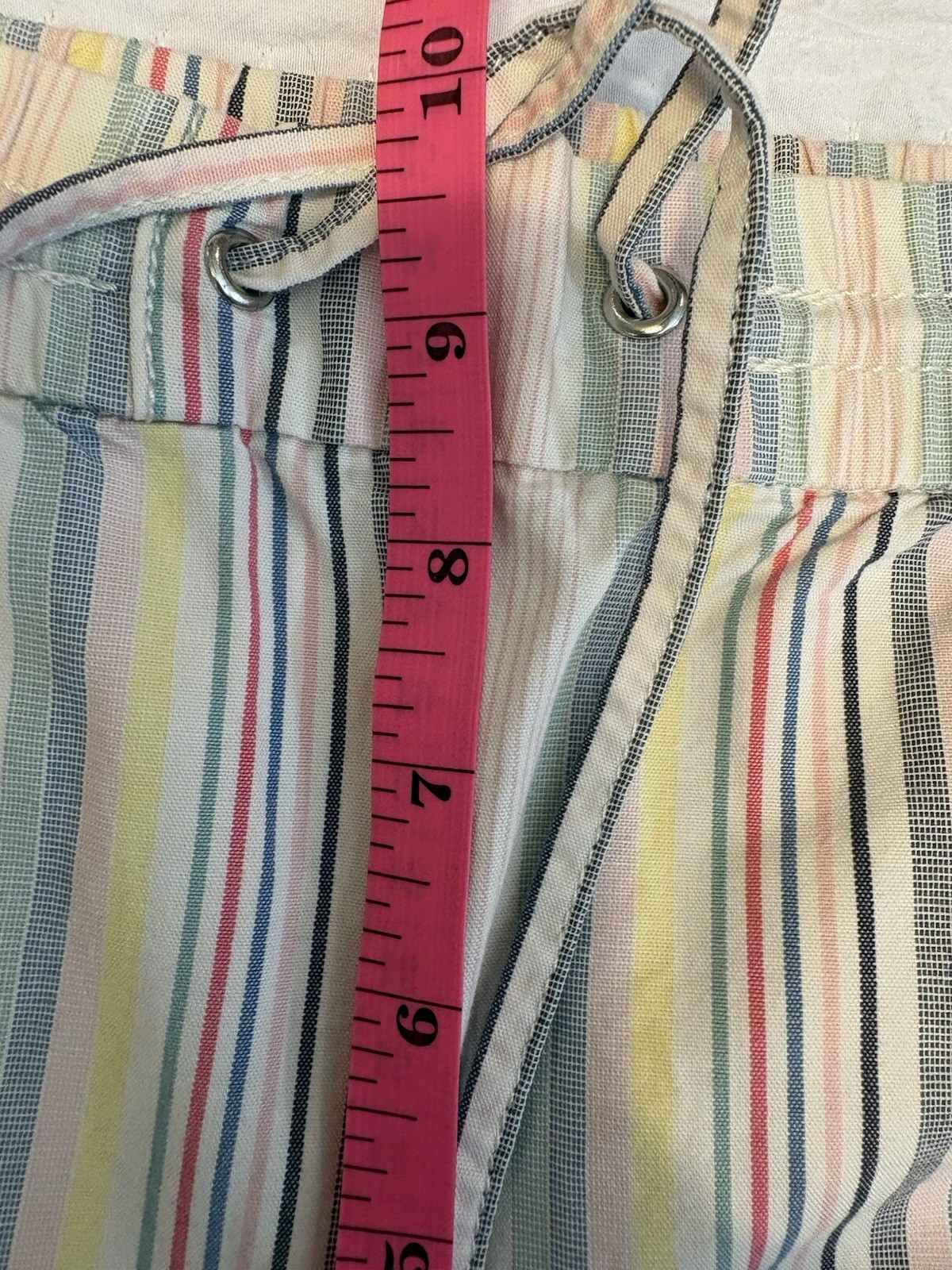 Ann Taylor Loft Pull On Multi Colored Striped Sho… - image 7
