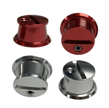 Simpson Racing 98024R Helmet Shield Tear-Off Posts w/Screws - Aluminum - Red