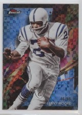 2024 Topps Finest Common Blue Checkerboard Refractor 46/99 Lenny Moore HOF 8d2