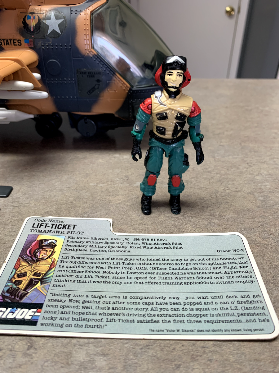 Vintage 1986 G.I. Joe Tomahawk with Lift-Ticket Near Complete | eBay
