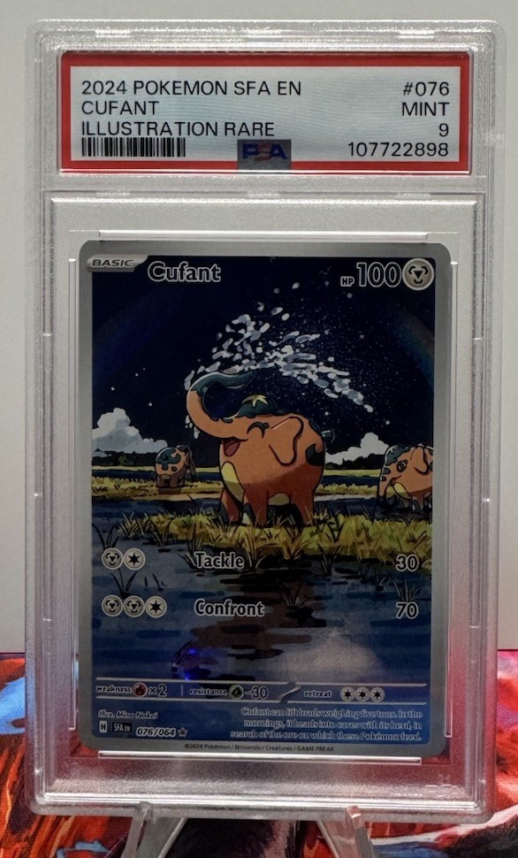2024 Pokemon Shrouded Fable Cufant #76 Illustration Rare PSA 9 MINT