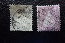 SUISSE - timbre yvert/tellier n° 47 48 obl (A111)