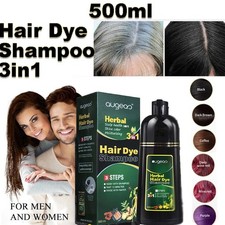 Verdunkelung Schwarzes Shampoo Haar F&auml;rben Black Hair Dye Haarfarbe 500ml